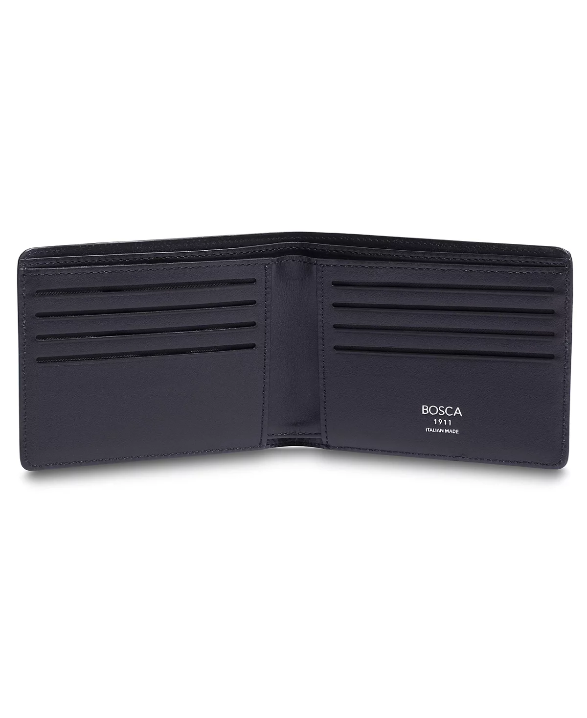 Тонкий мужской карманный кошелек Bosca ITALIA с 8 отделениями, Сделано в Италии, Коллекция Monfrini
