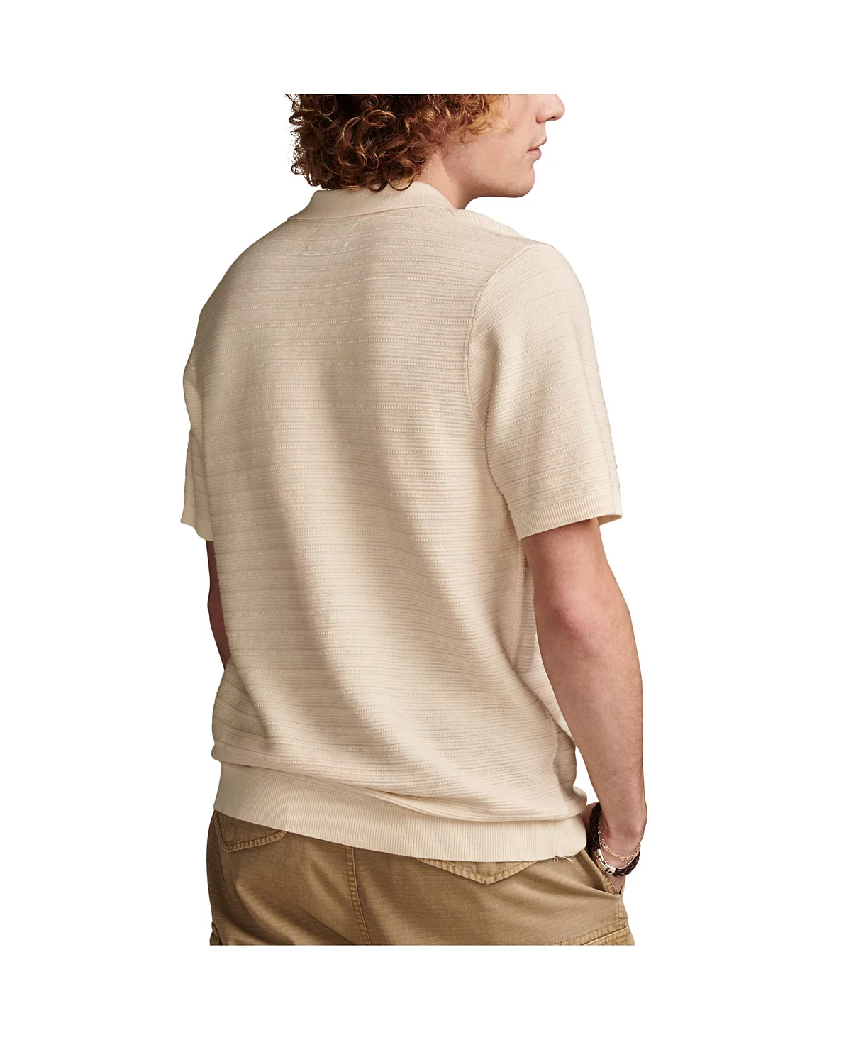 Мужская рубашка поло с коротким рукавом и вязаным воротником Johnny от бренда Lucky 15090₽