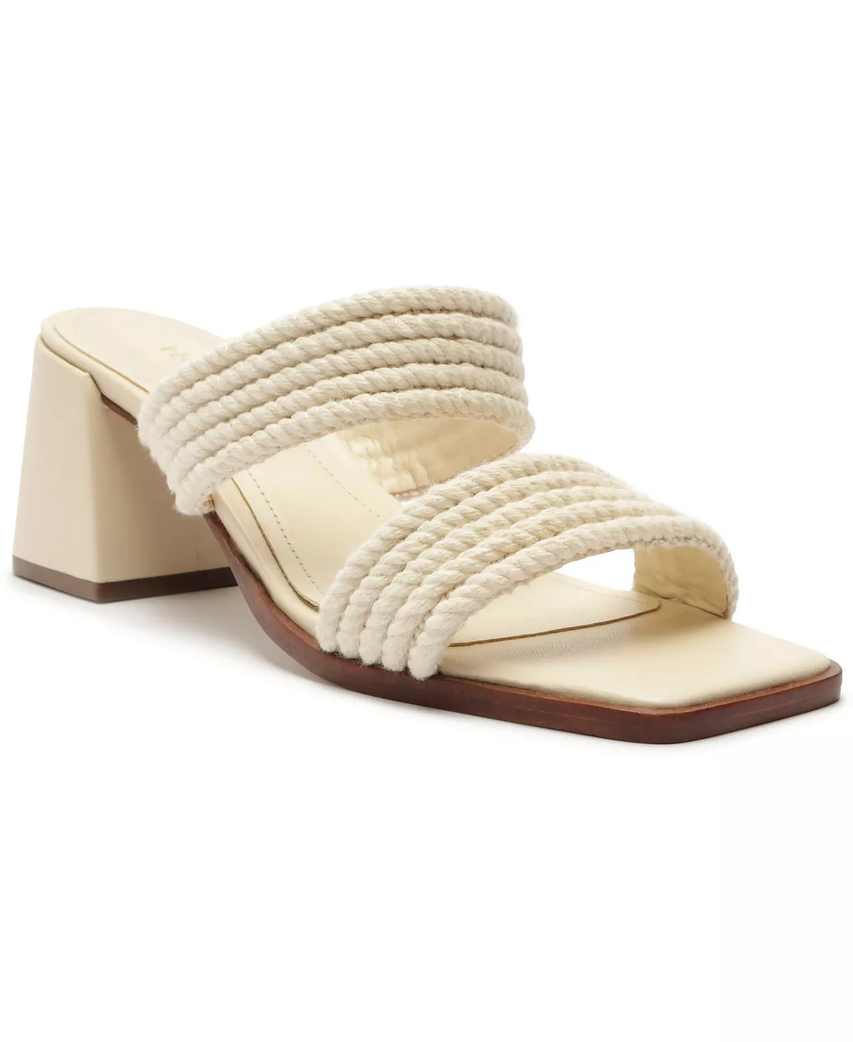 Женские плетеные босоножки Bridget на среднем блочном каблуке 6790₽