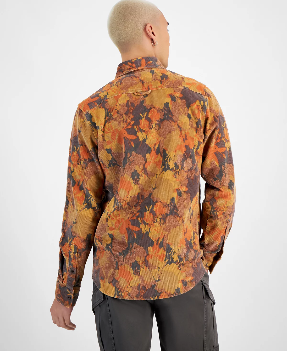 Мужская вельветовая рубашка Sun Stone с принтом Aviel созданная для Macys 5190₽