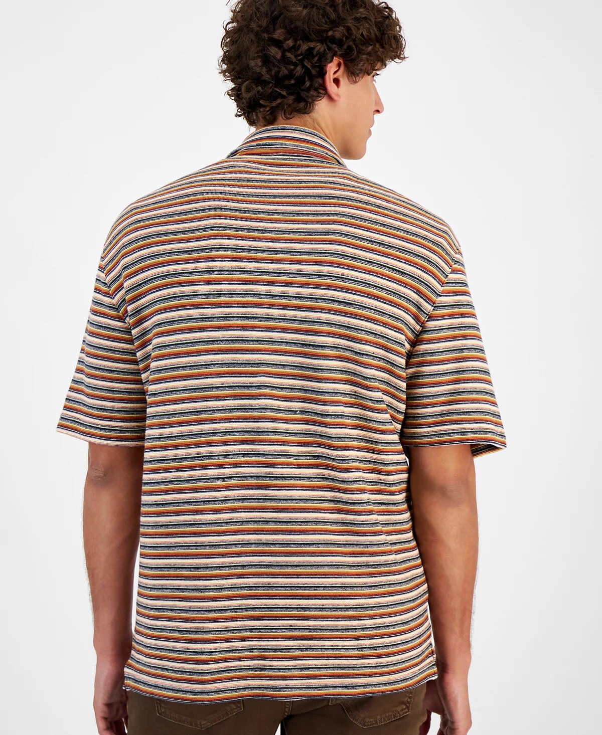 Мужская трикотажная рубашка Sun Stone Camp созданная для Macys 4290₽