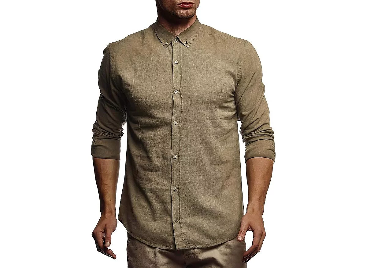 Мужская рубашка с короткими рукавами Leif Nelson Летняя футболка Воротник-стойка Хлопковая мужская повседневная рубашка Приталенный крой Рубашка с короткими рукавами Базовая рубашка Свитер для отдыха Летняя рубашка LN3875 Black Small 3390₽