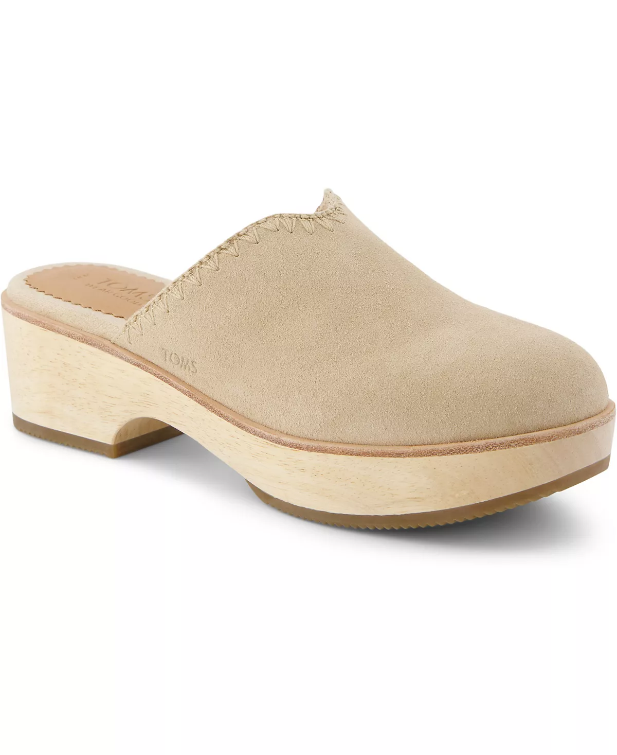 Женские сабо Toms Addison Suede Wood Mule из замши и дерева 11290₽