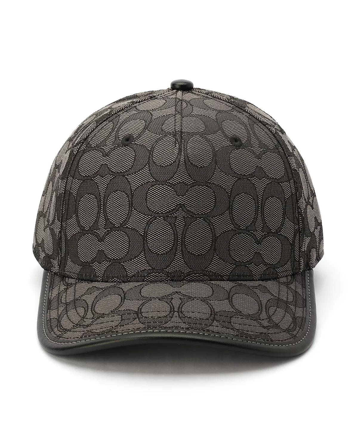 Фирменная женская бейсболка Coach из жаккарда 23790₽