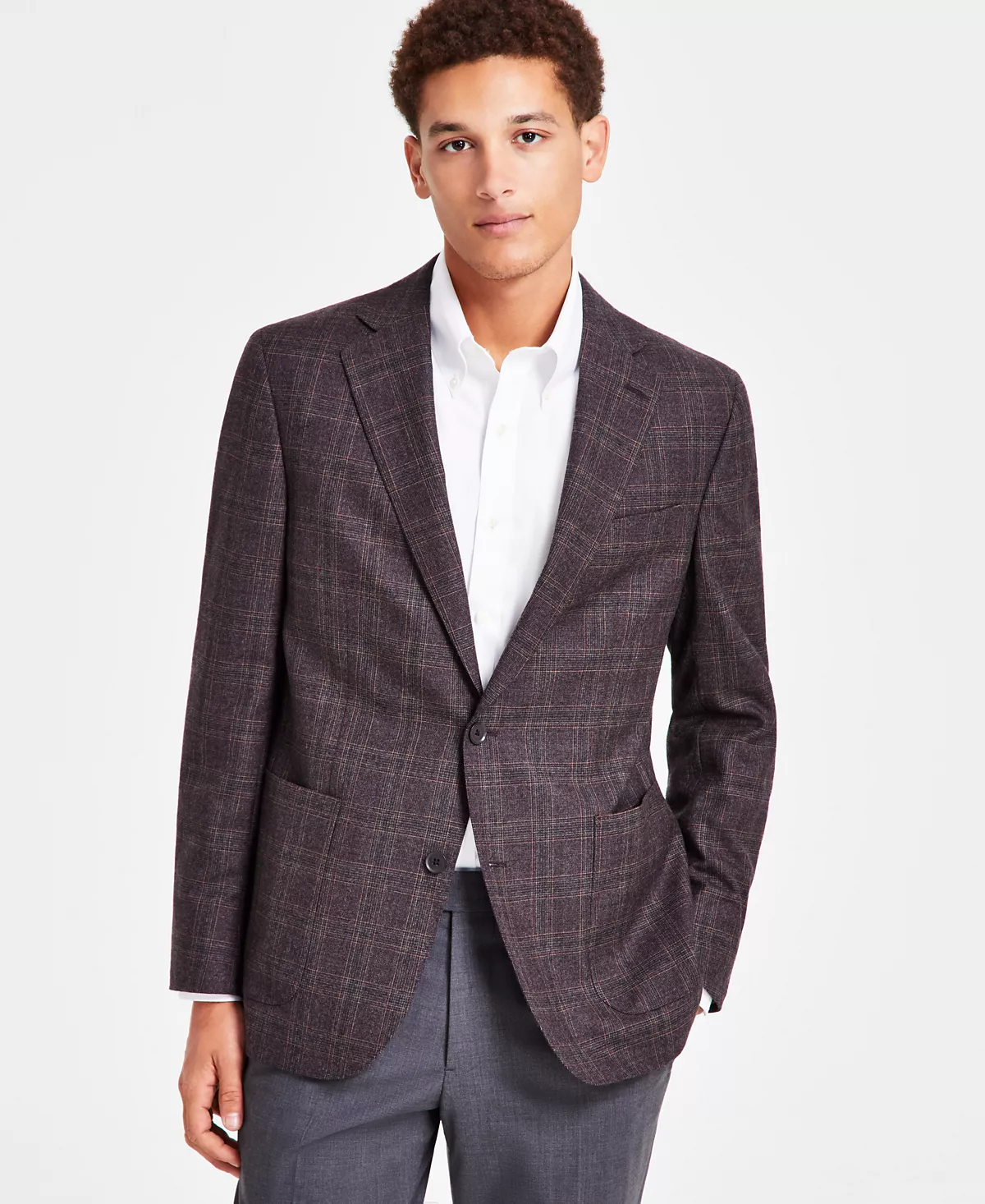 Мужское спортивное пальто из смеси шерсти классического кроя от B by 49990₽