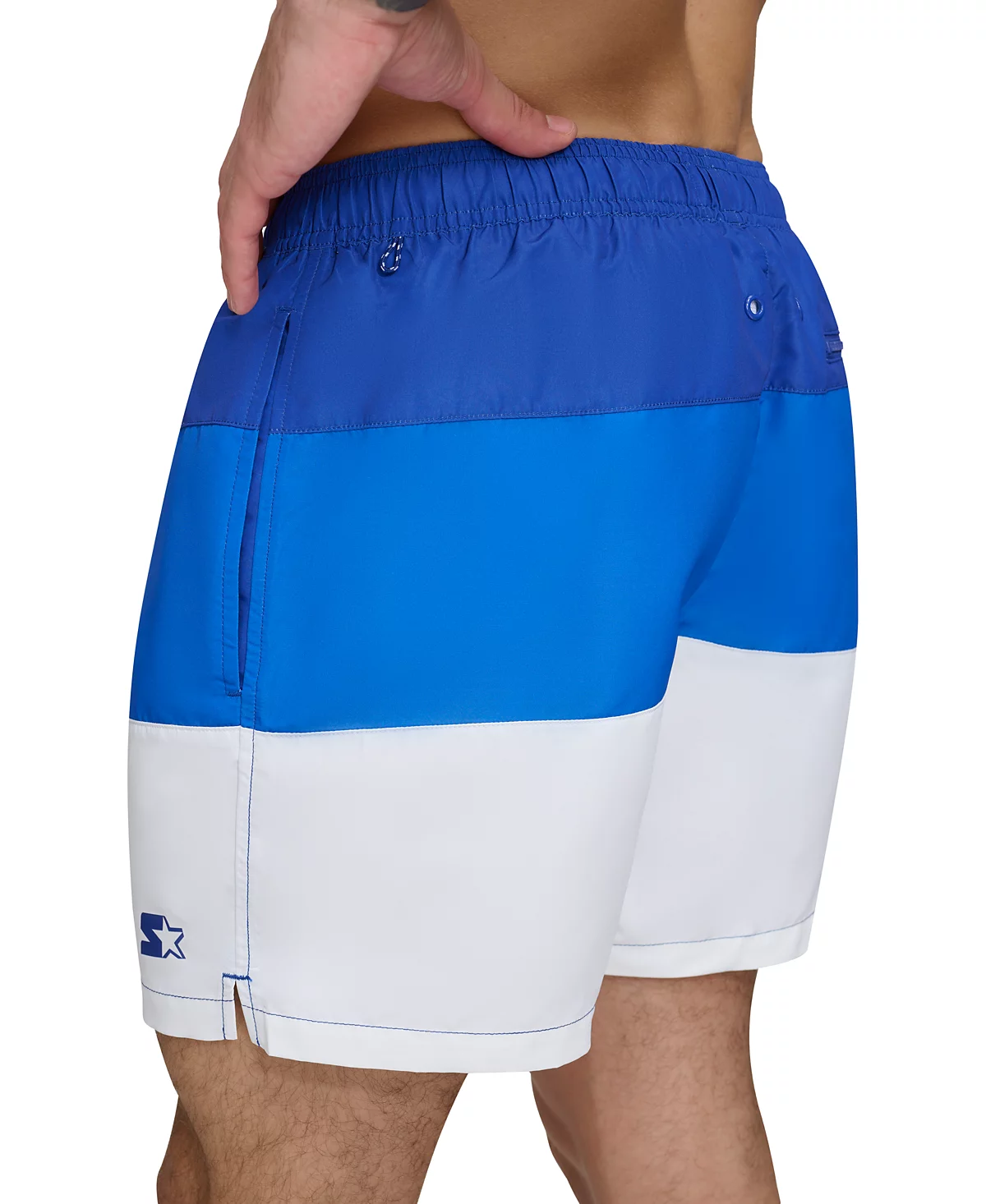 Стартовые мужские современные шорты для волейбола размером 5 дюймов с цветными блоками в европейском стиле 9390₽