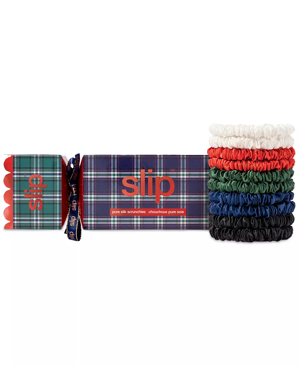 10 шт. Набор для скинни-резинок из чистого шелка - Maisie, эксклюзивно в Macy's