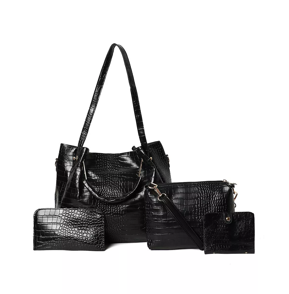 Женская сумка-тоут из крокодиловой кожи