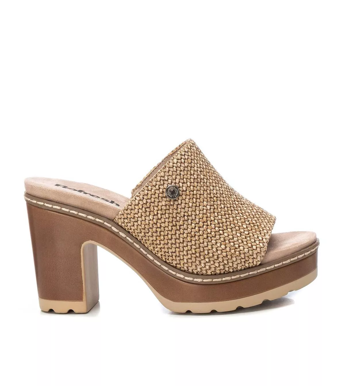 Женские босоножки на платформе из джута на каблуке от