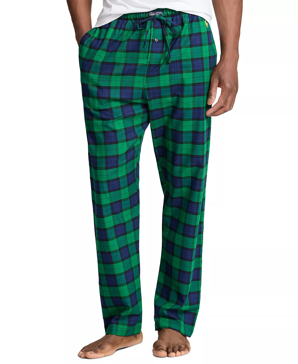 Мужские фланелевые пижамные брюки в клетку 4190₽