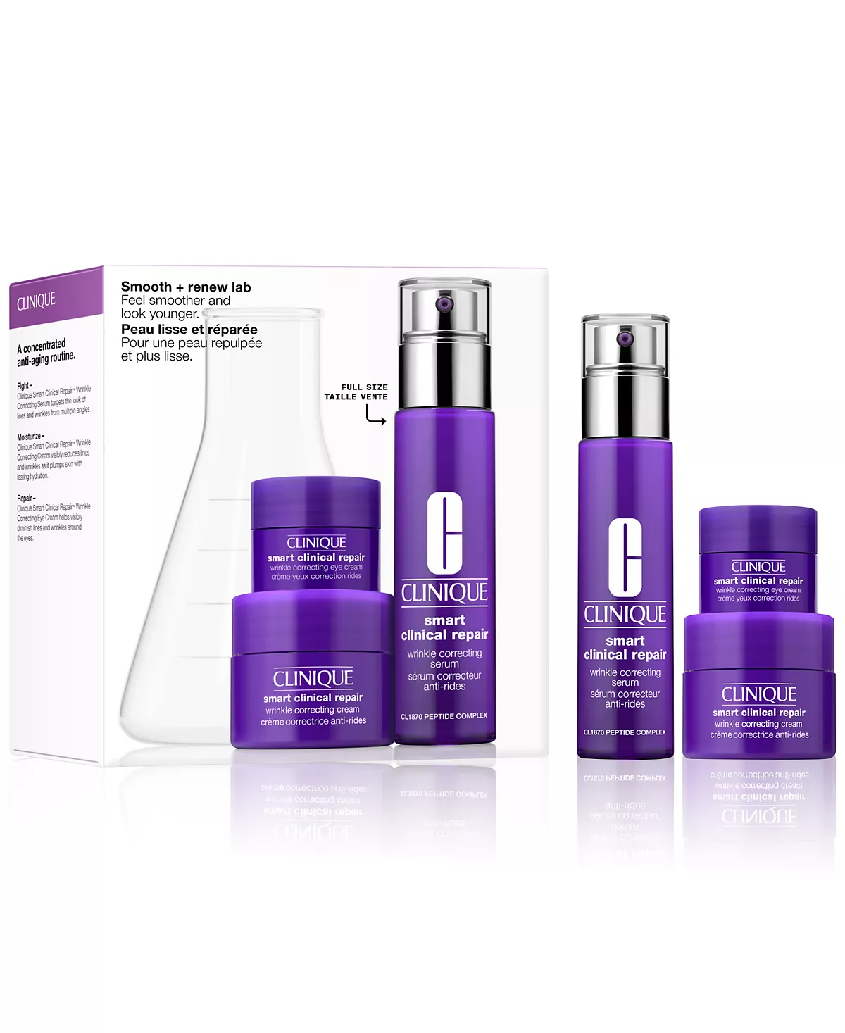  Набор для ухода за кожей Smooth + Renew Lab из 3 предметов