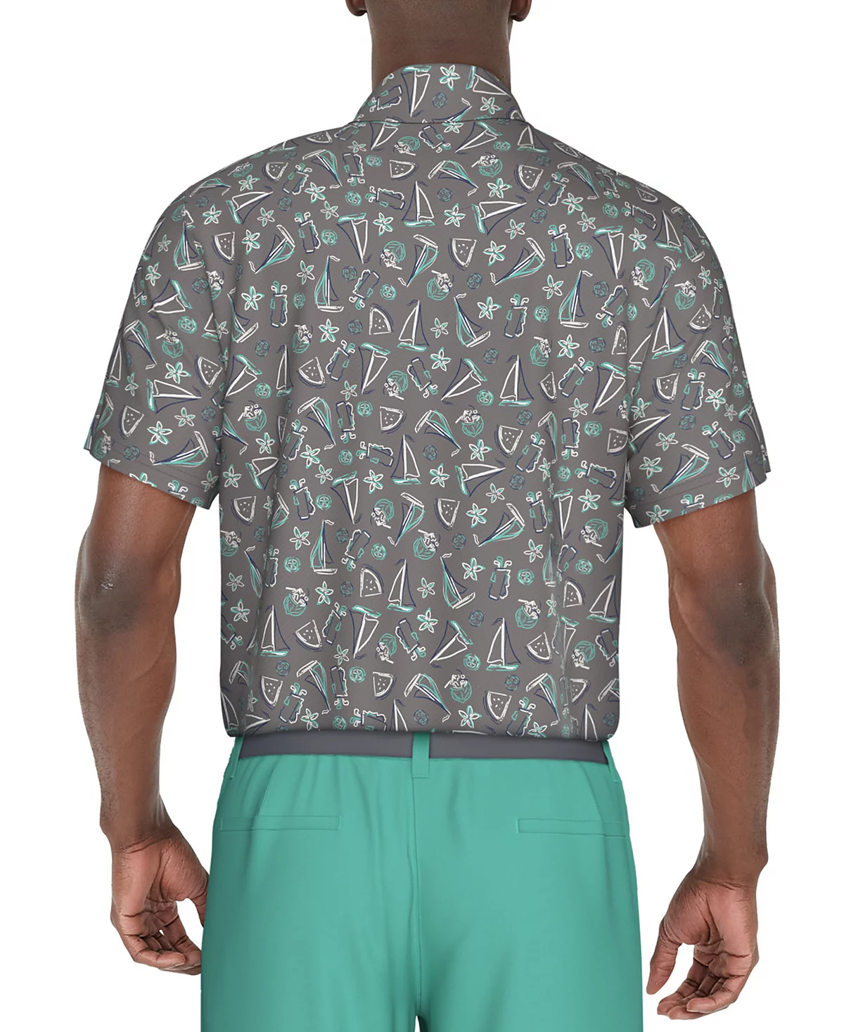 Мужская рубашка поло для гольфа PGA TOUR классического кроя со стрейчевым принтом Performance 4490₽