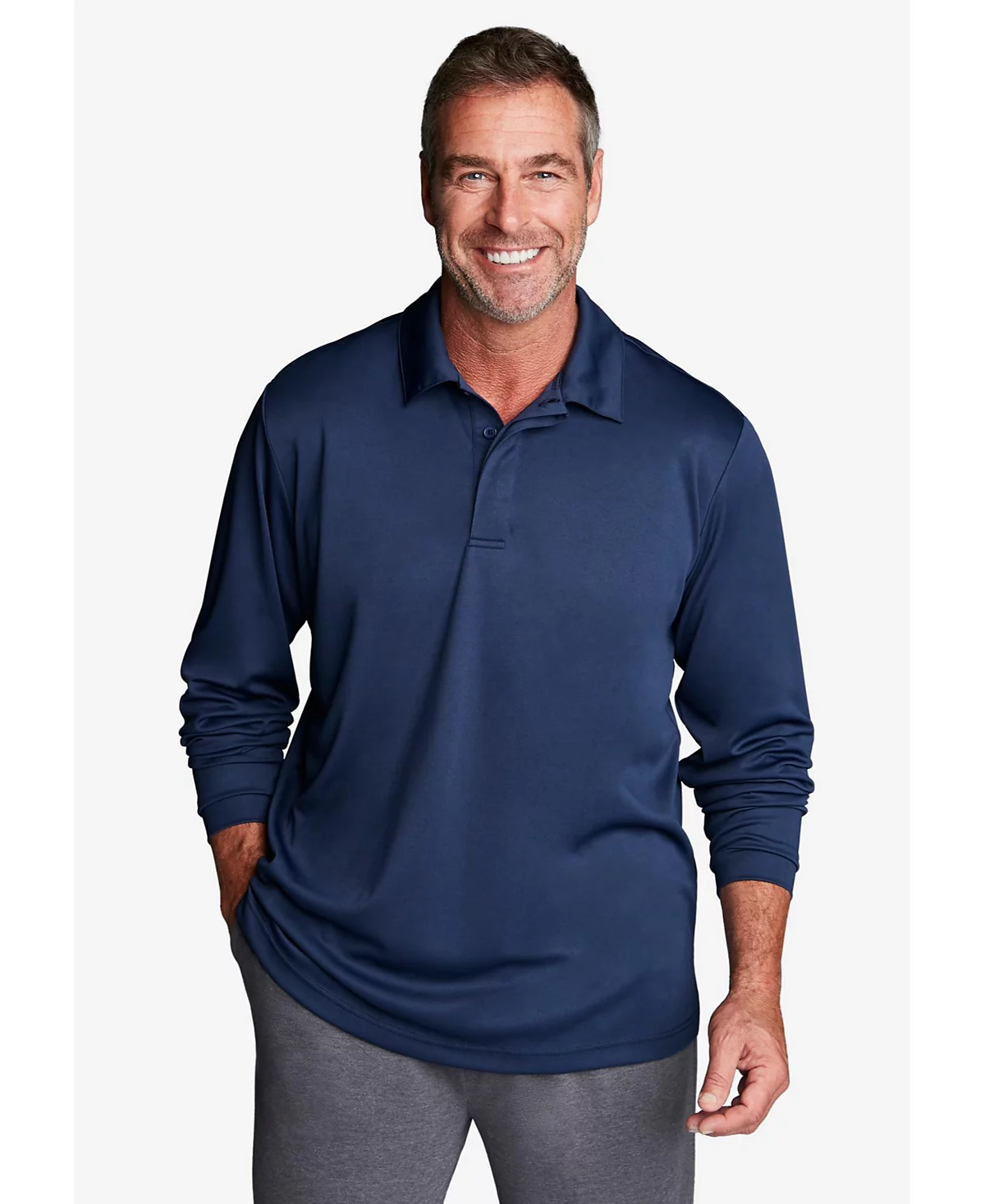 Поло KingSize Big - Tall без пота с длинным рукавом 5890₽