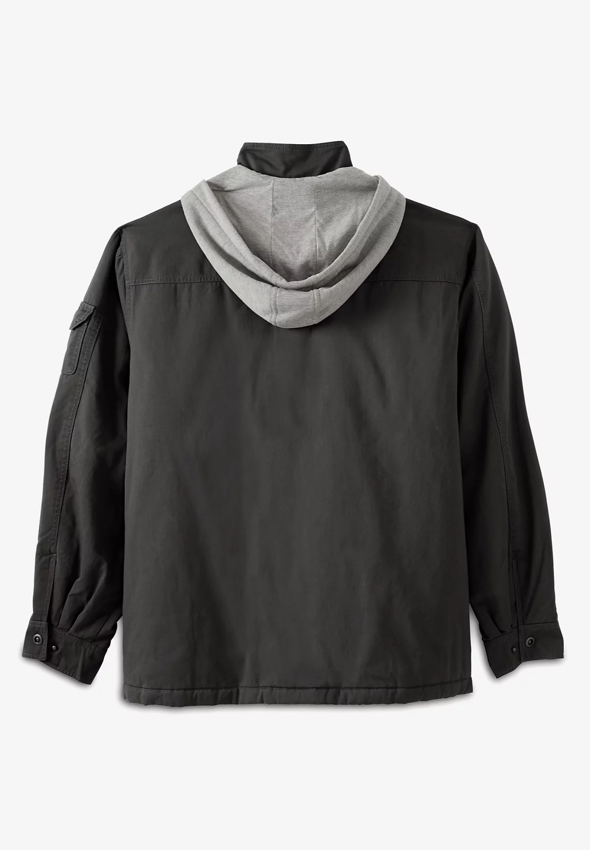 Мужская универсальная куртка из саржи Big - Tall с 9 карманами и съемным капюшоном Boulder Creek by KingSize от KingSize Big - Tall