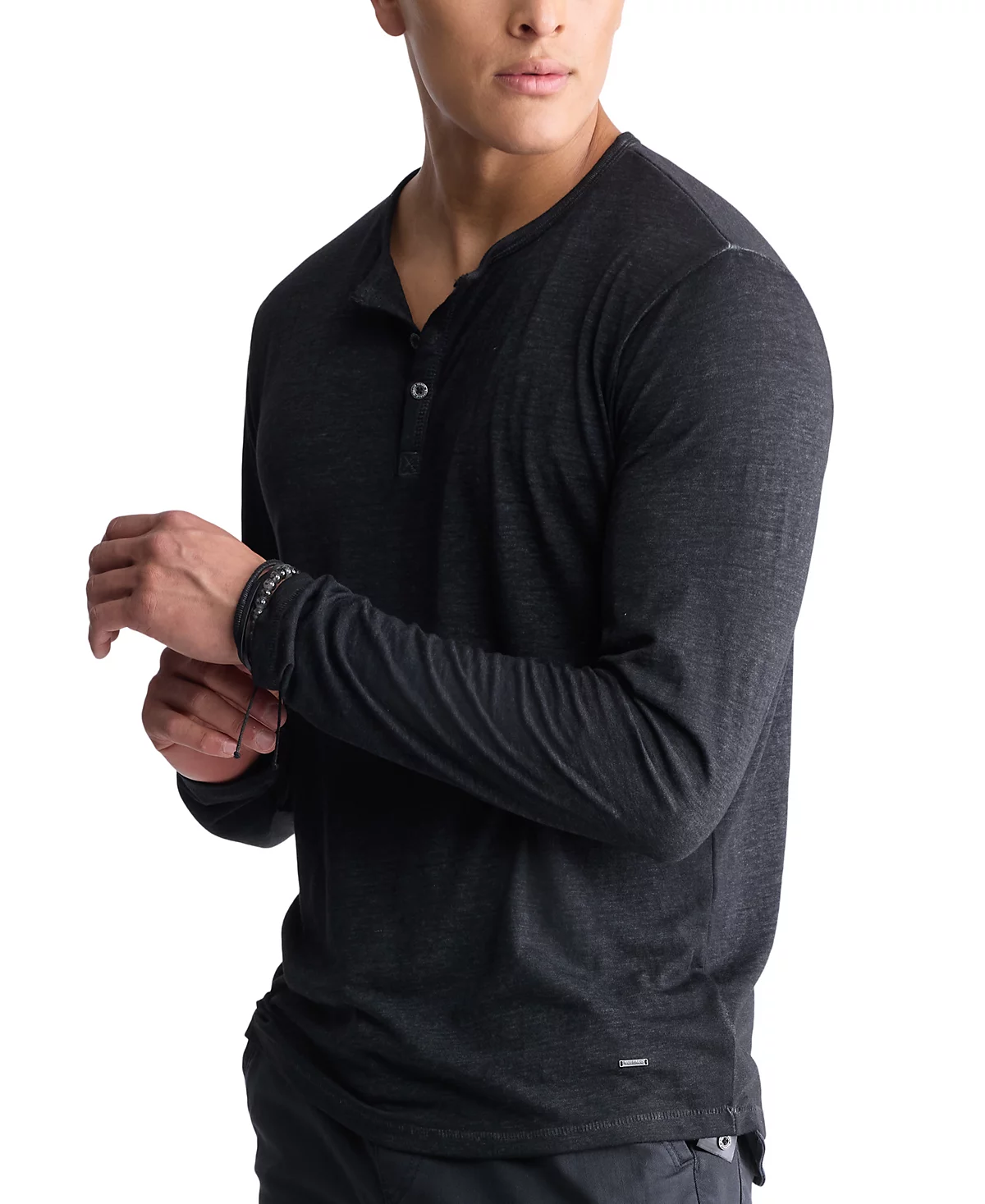 Мужской топ Kaduk с длинным рукавом Burnout от Henley 5590₽