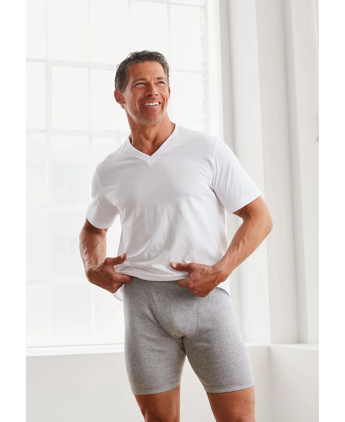 Хлопковая майка KingSize Big - Tall с V-образным вырезом 3 шт 9490₽