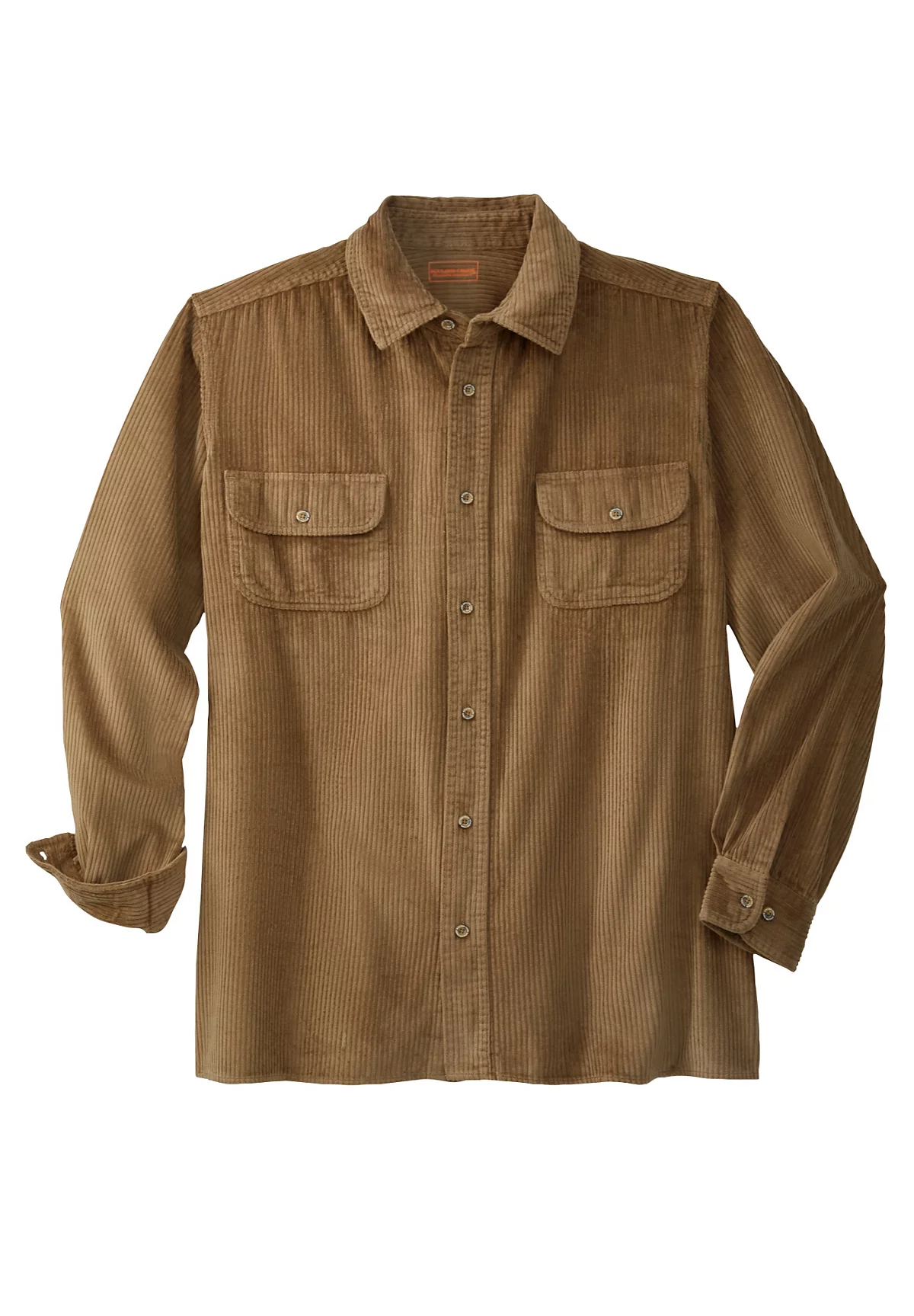 Вельветовая рубашка KingSize Big - Tall с длинным рукавом 10990₽