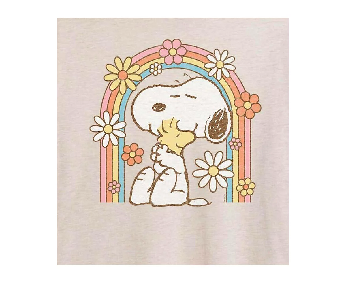 Гибридная одежда Модная футболка оверсайз с цветочным рисунком для юниоров Peanuts 5290₽