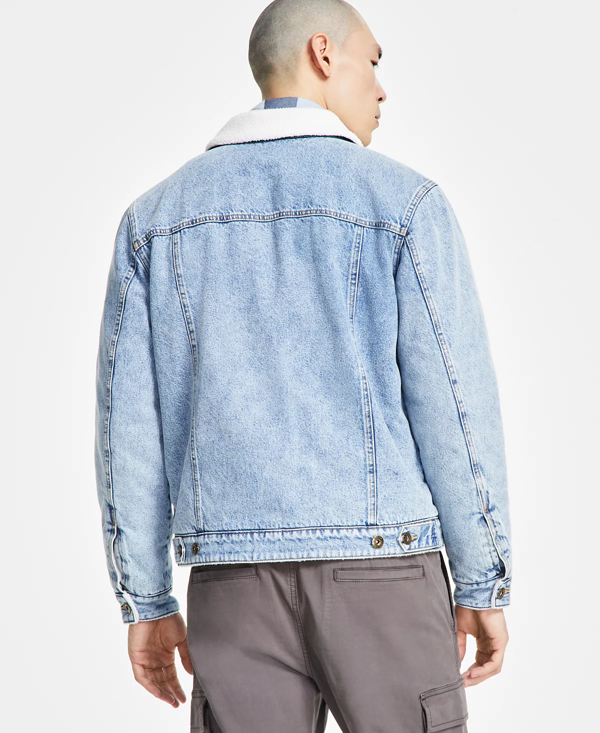 Мужская куртка дальнобойщика Del Mar Sherpa от Sun Stone эксклюзивно в Macys 8590₽