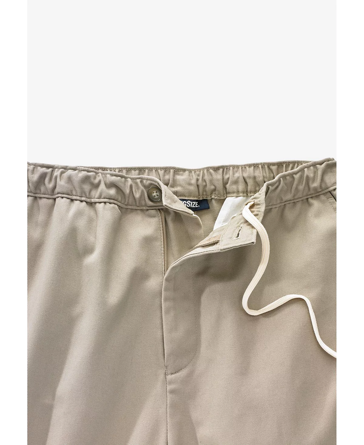 Мужские брюки KingSize Big - Tall свободного кроя без складок, полностью эластичные, однотонные спереди