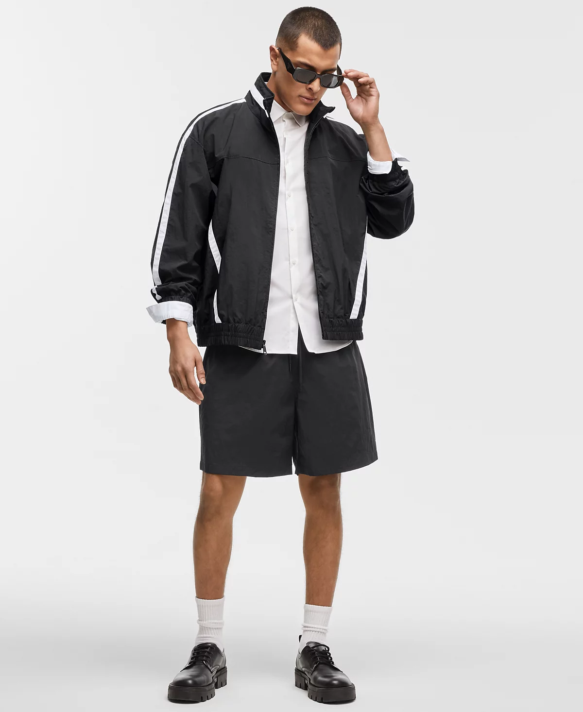 Мужская однотонная спортивная куртка Mode of One из рипстопа эксклюзивно в Macys 12090₽