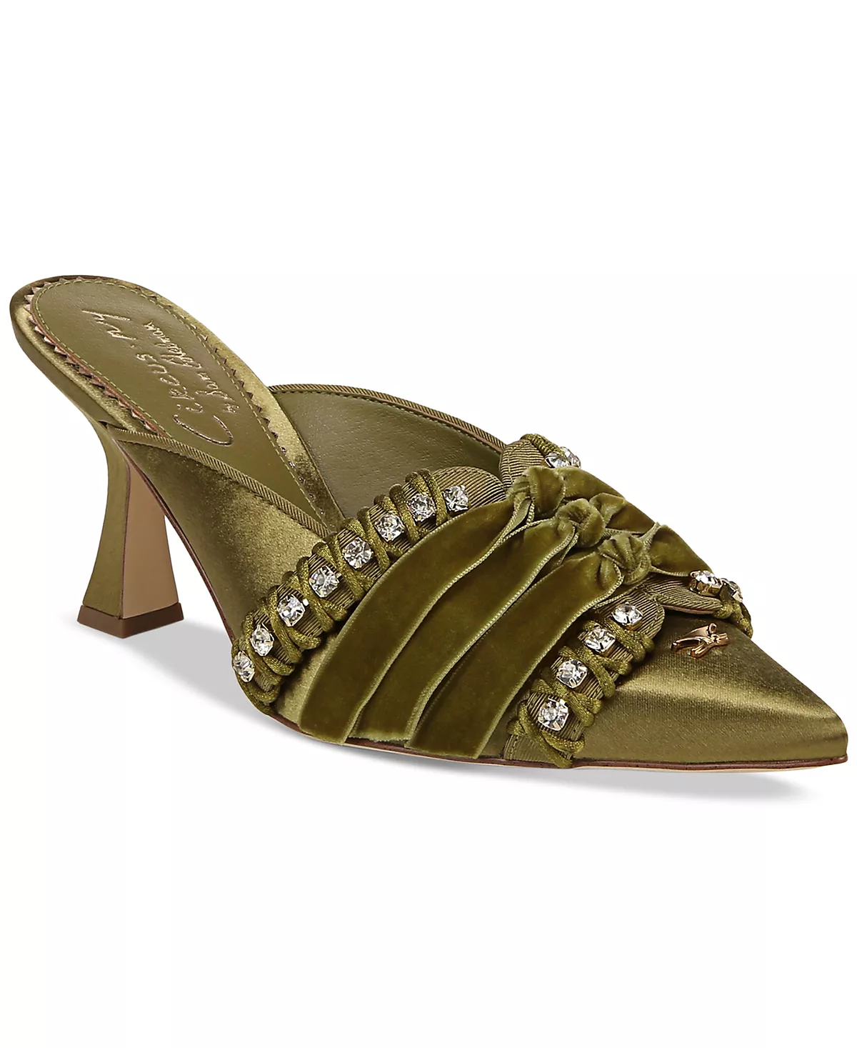 Женские шлепанцы Tristyn Ribbon на высоком каблуке 9090₽