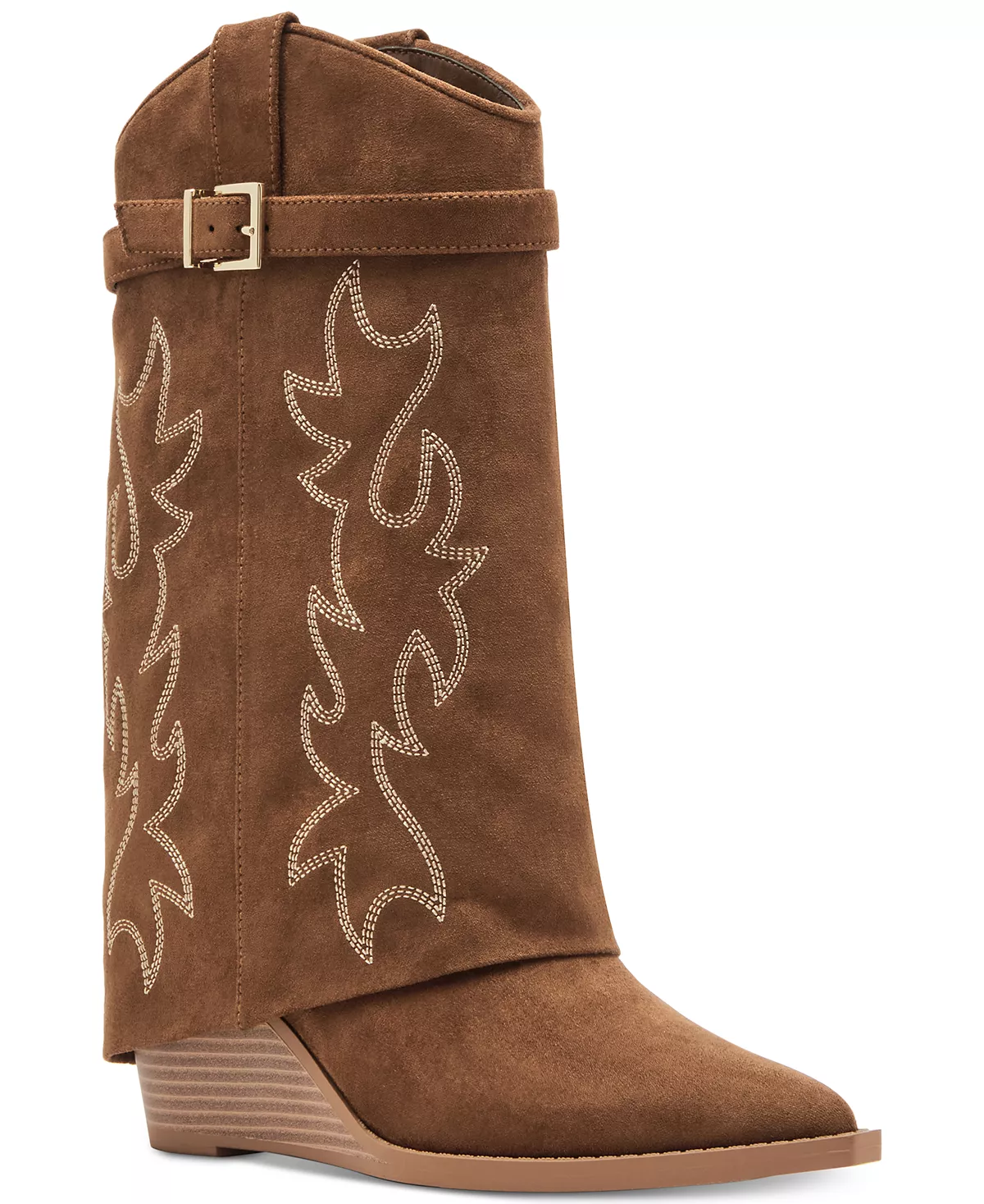 Ботильоны для западного платья на танкетке с манжетами от Джо