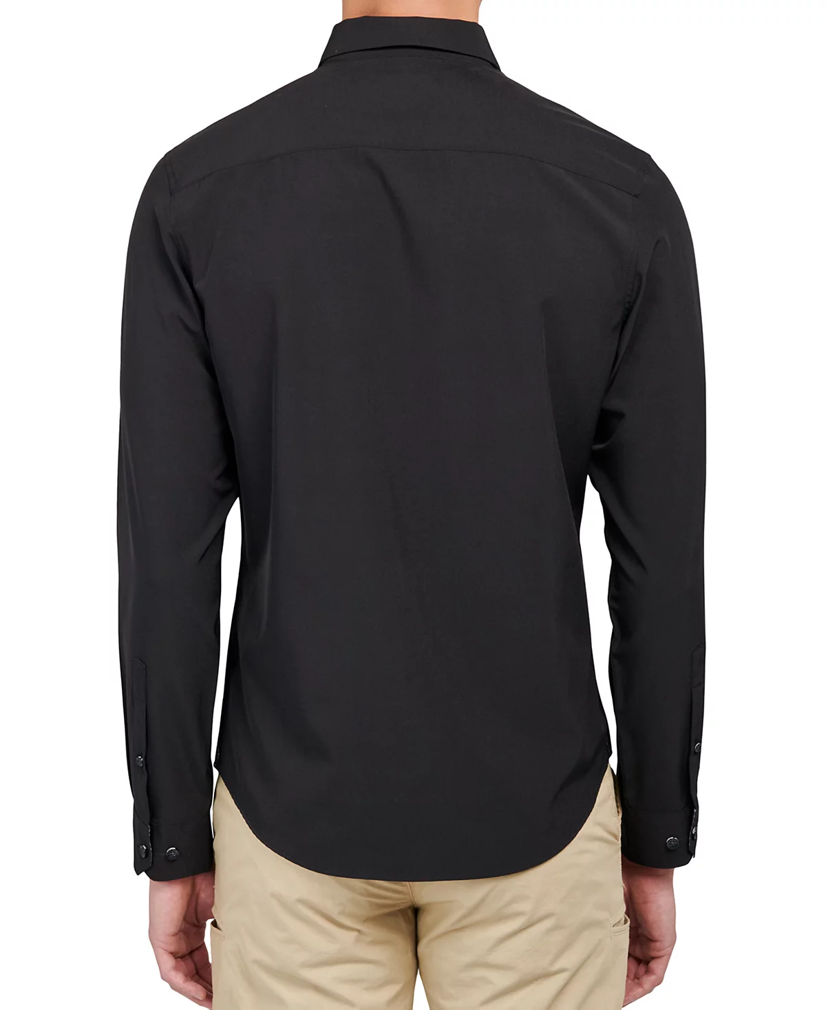 Мужская эластичная, не пропускающая влагу однотонная рубашка на пуговицах Dante Non-Iron Performance от Brooklyn Brigade