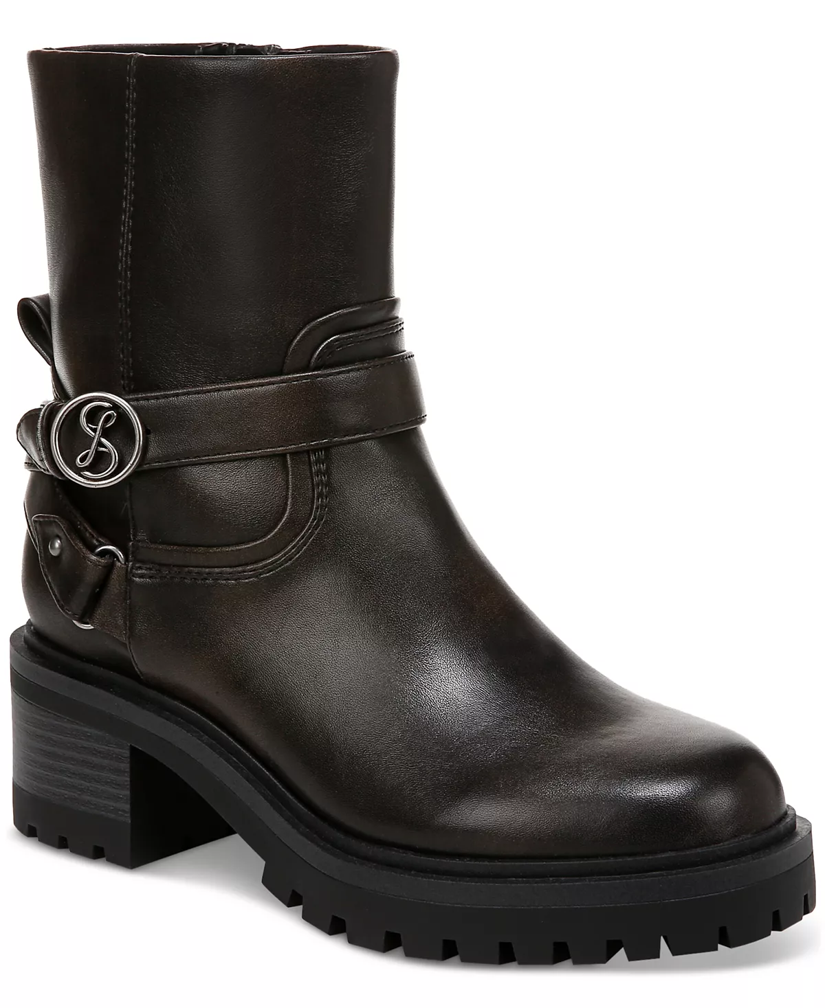 Женские мотоботы на плоской подошве Owen Lug 6490₽