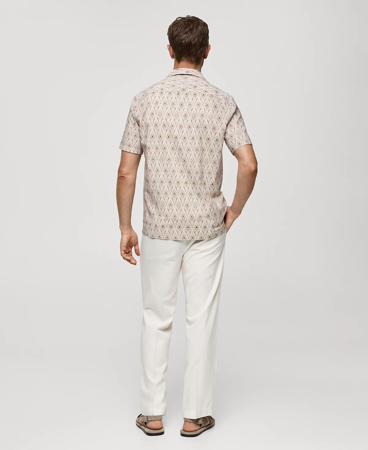 Манго мужские Боулинг рубашки воротник печатные течет 9490₽