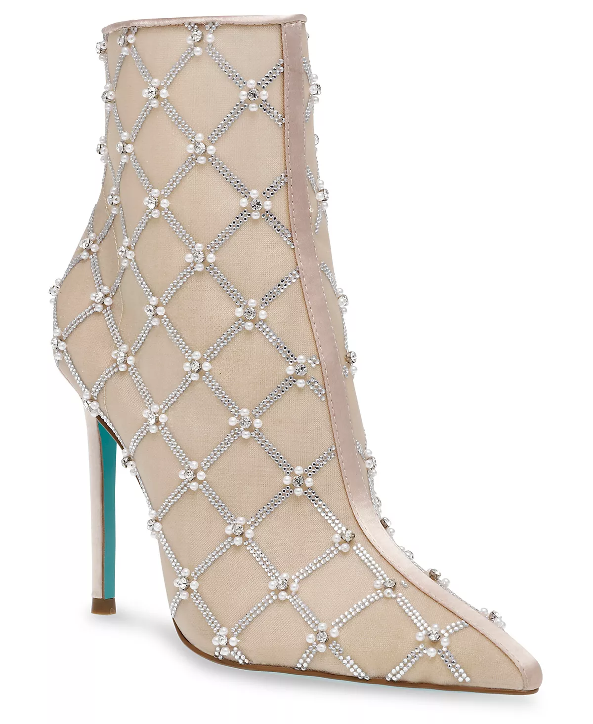 Женские ботильоны на шпильке украшенные сеткой Lark 16990₽