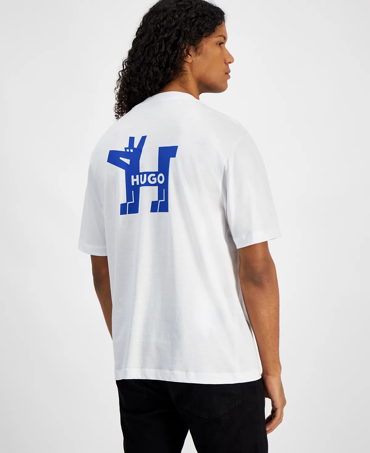 Мужская футболка Hugo Boss Noladogg с коротким рукавом и круглым вырезом горловины с графическим логотипом Hugo Boss 4590₽