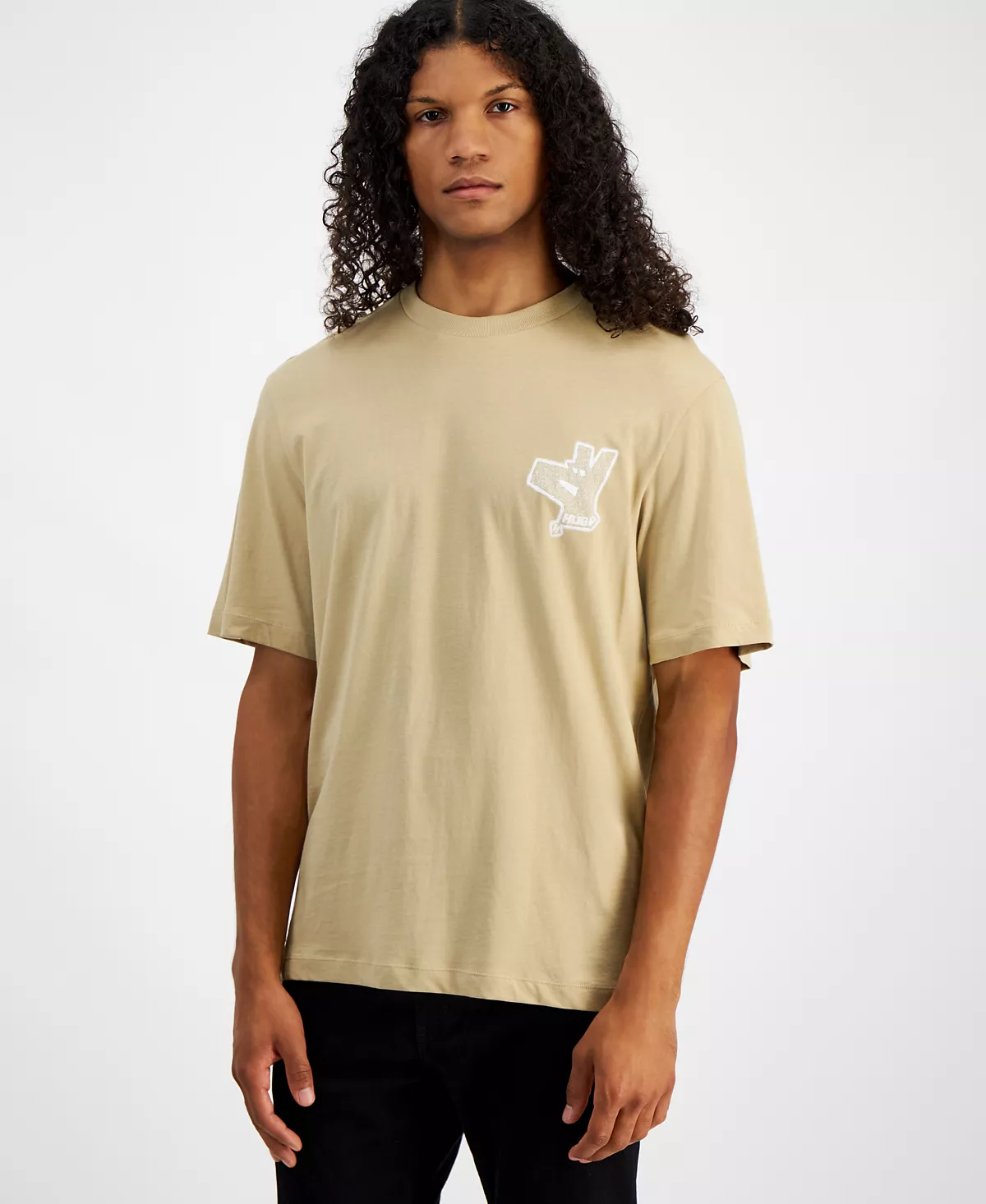 Мужская футболка Nolumero с коротким рукавом и круглым вырезом горловины с графическим логотипом 4590₽