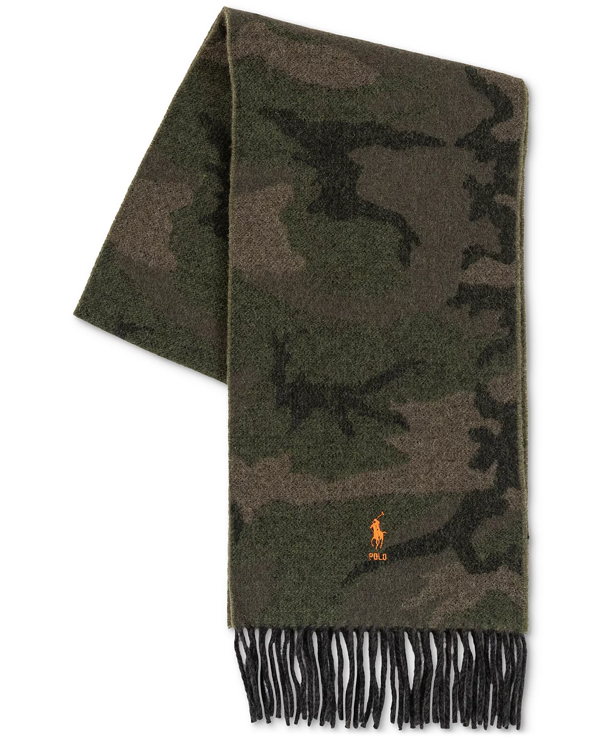 Мужской камуфляжный жаккардовый шарф Polo Ralph Lauren