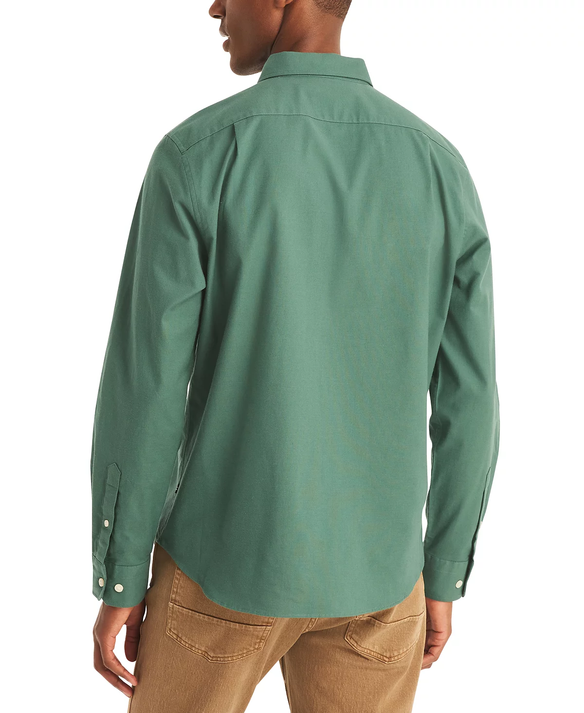 Мужская оксфордская рубашка классического покроя Nautica из однотонной ткани на пуговицах 9090₽