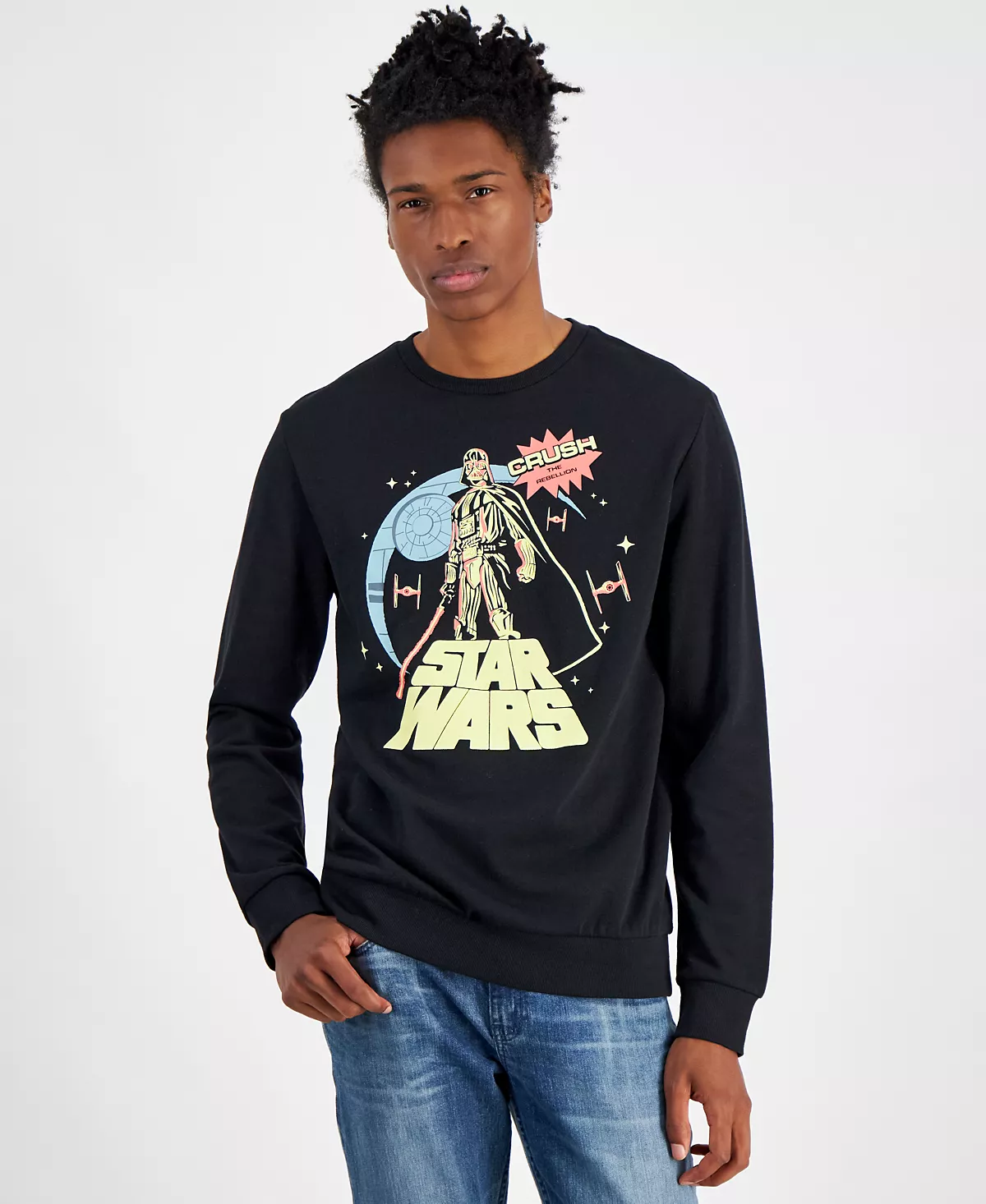 Мужская флисовая толстовка с принтом Дарта Вейдера из Звездных войн обычного покроя 2790₽