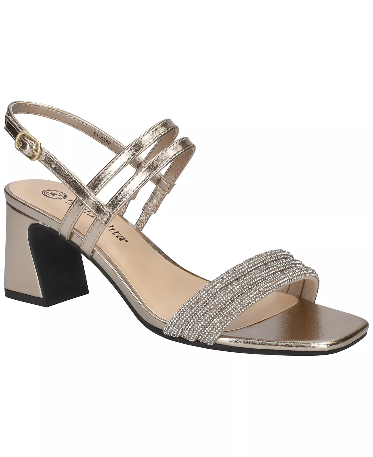 Женские босоножки Majesty на квадратном каблуке с квадратным носком 18990₽