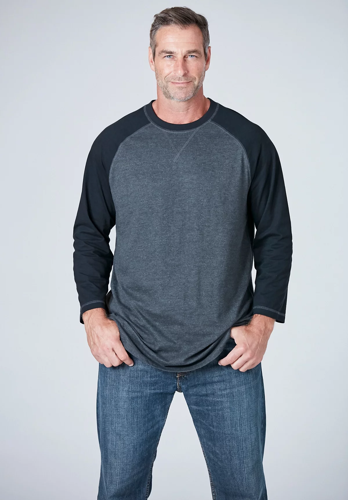 Футболка реглан с круглым вырезом Liberty Blues Big - Tall от KingSize