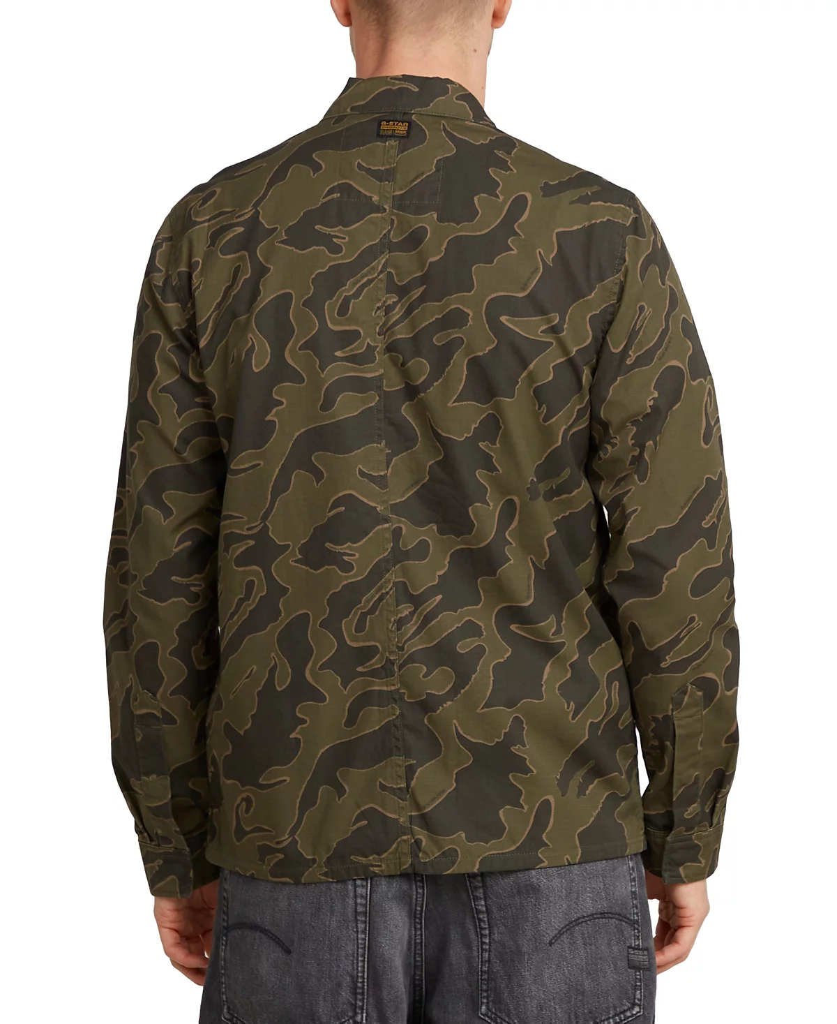 Мужская камуфляжная куртка-рубашка прямого кроя G-Star RAW 20590₽