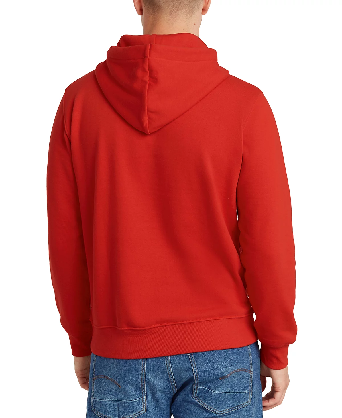 Мужская флисовая толстовка G-Star RAW из потертого материала Originals обычного кроя с принтом логотипа 15990₽