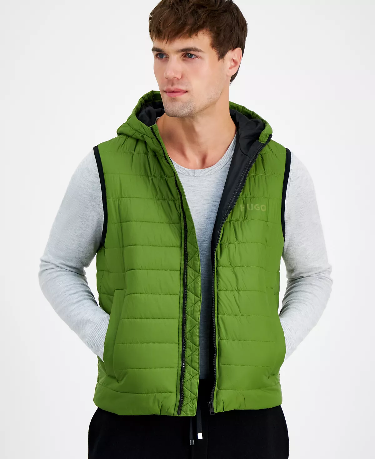 Мужской облегающий стеганый жилет на подкладке на молнии HUGO by Barvino2435 22590₽