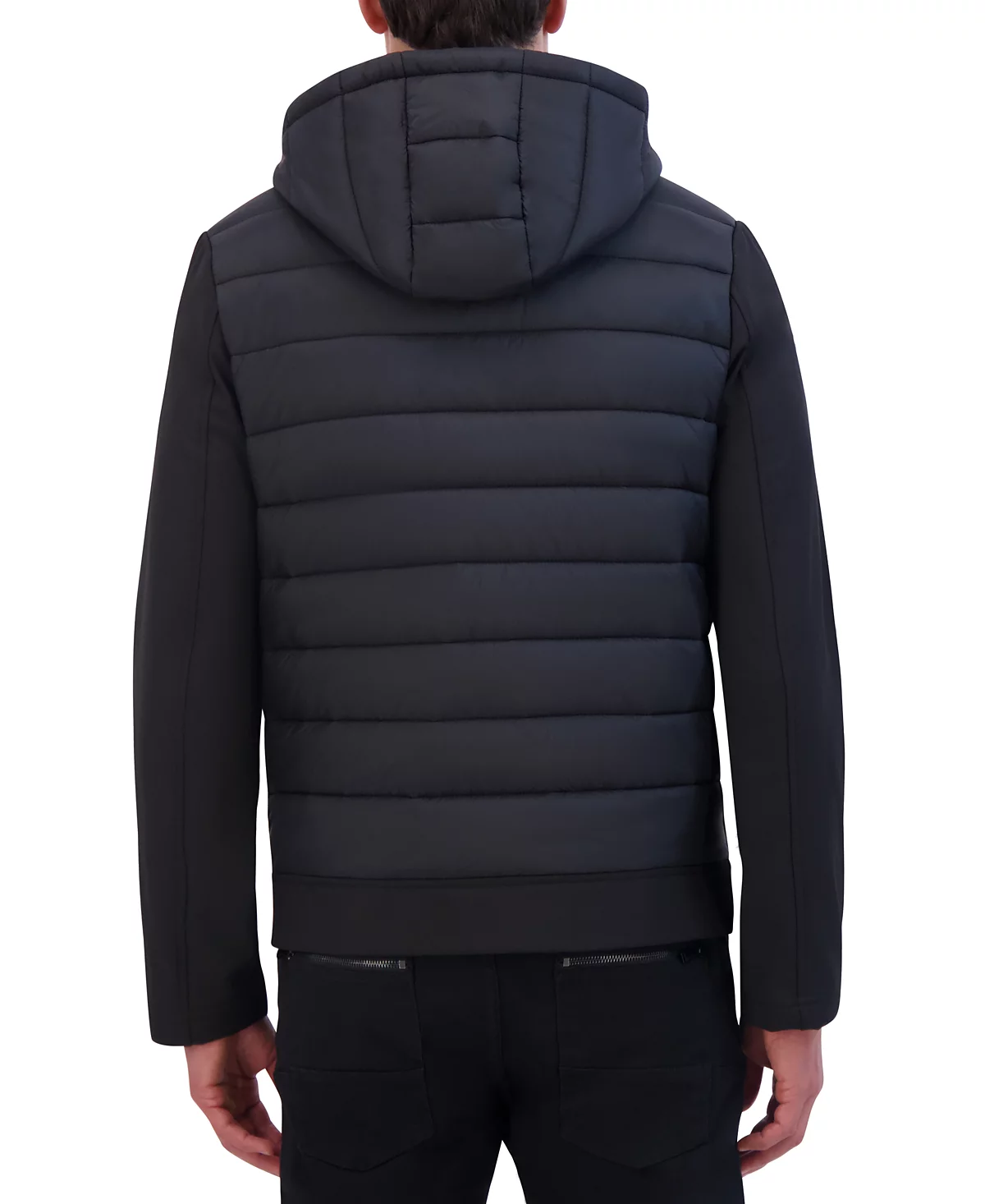 Мужская куртка-бомбер Kenneth Cole из мягкой ткани с капюшоном в смешанном стиле от Kenneth Cole 14790₽