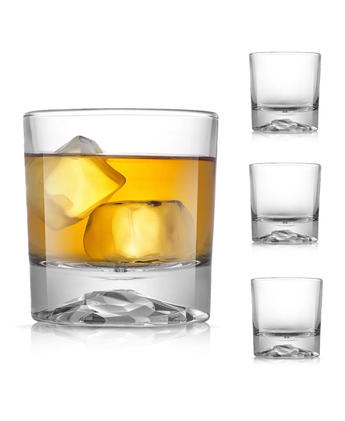 Двойные старомодные бокалы JoyJolt Radiant - 10 унций, набор из 4 бокалов