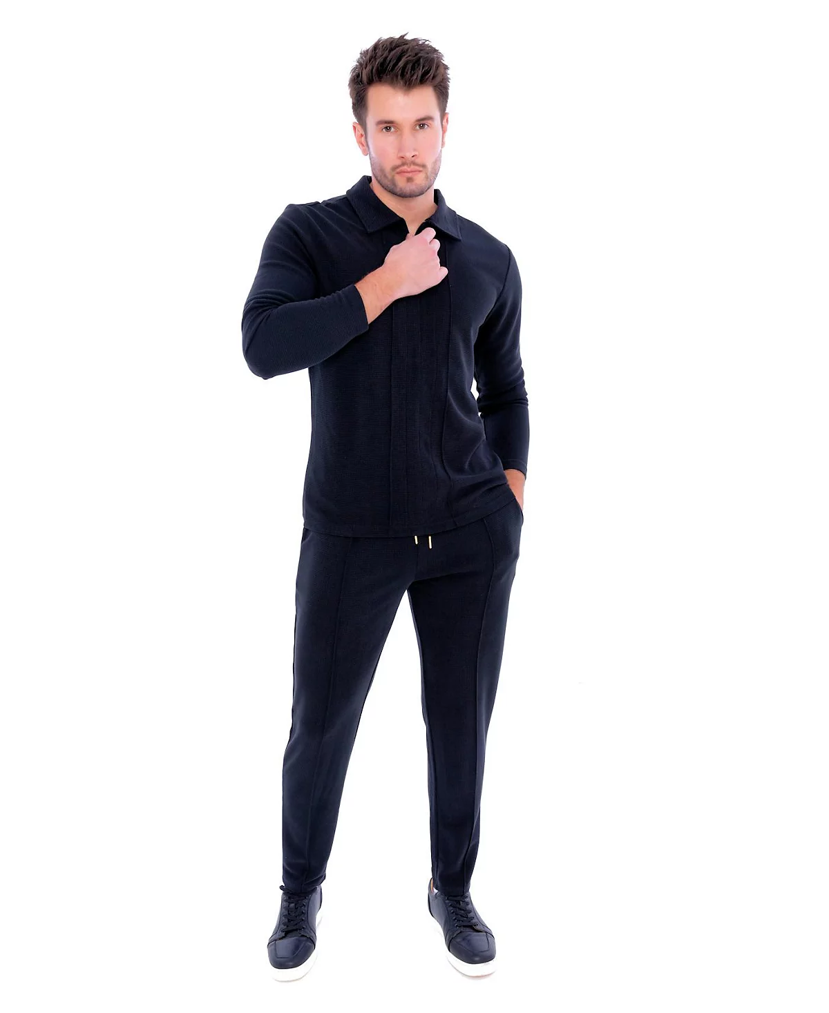 Мужские трикотажные брюки с завязками в нормандском стиле