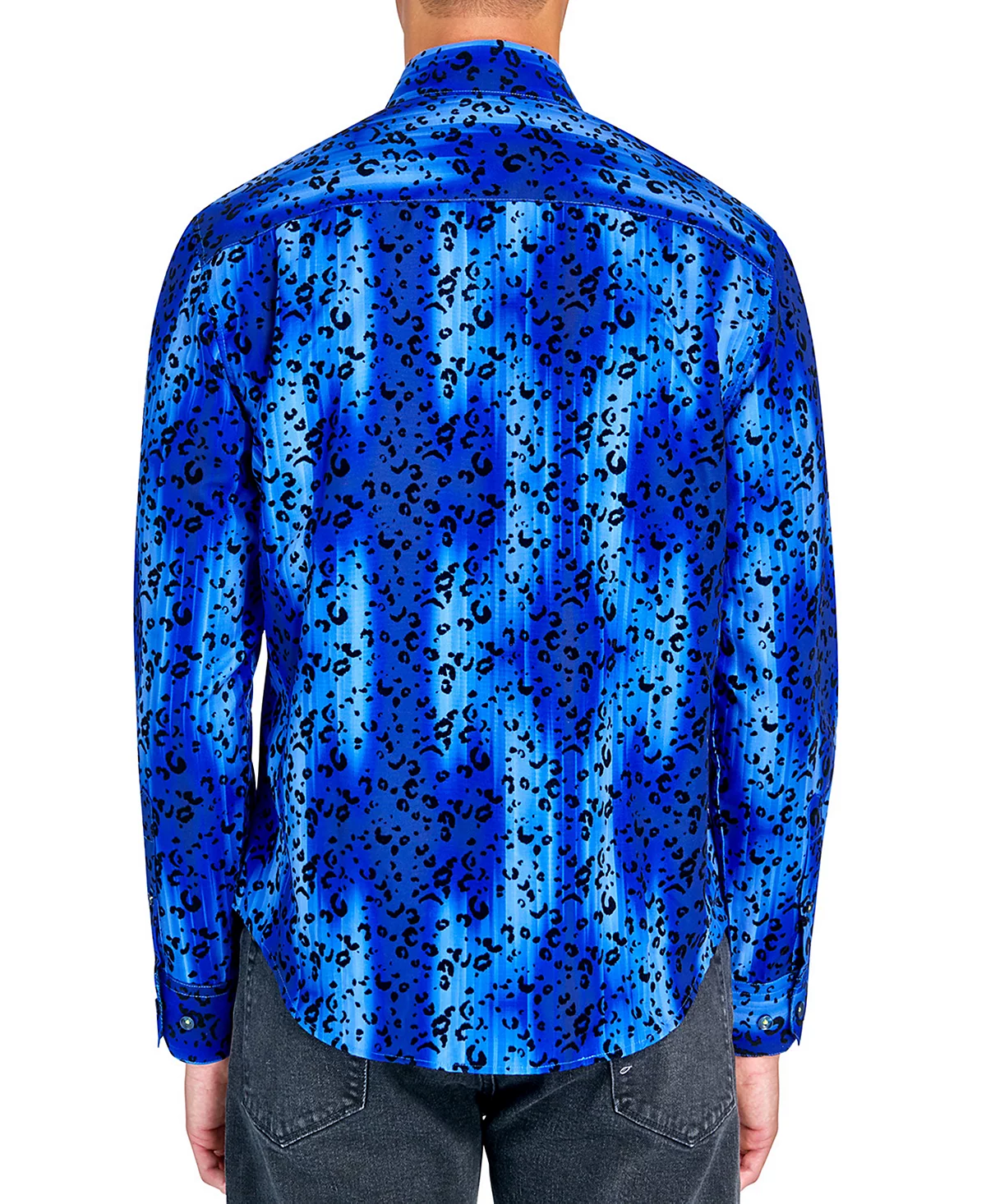 Мужская рубашка на пуговицах Society of Threads обычного покроя из флока с животным принтом на пуговицах