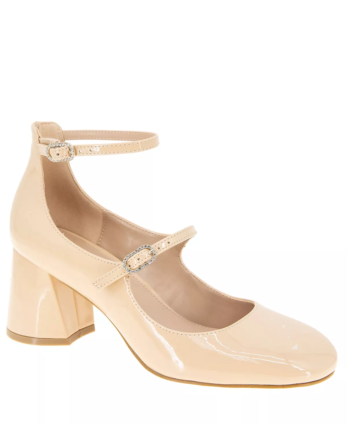 Женские туфли-лодочки Maxanna с ремешками на блочном каблуке Mary Jane 18790₽