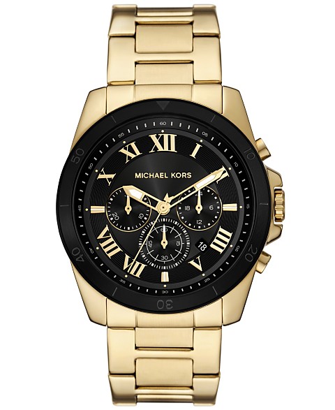  Мужские часы Alek Chronograph с золотистым хронографом из нержавеющей стали диаметром 44 мм gold