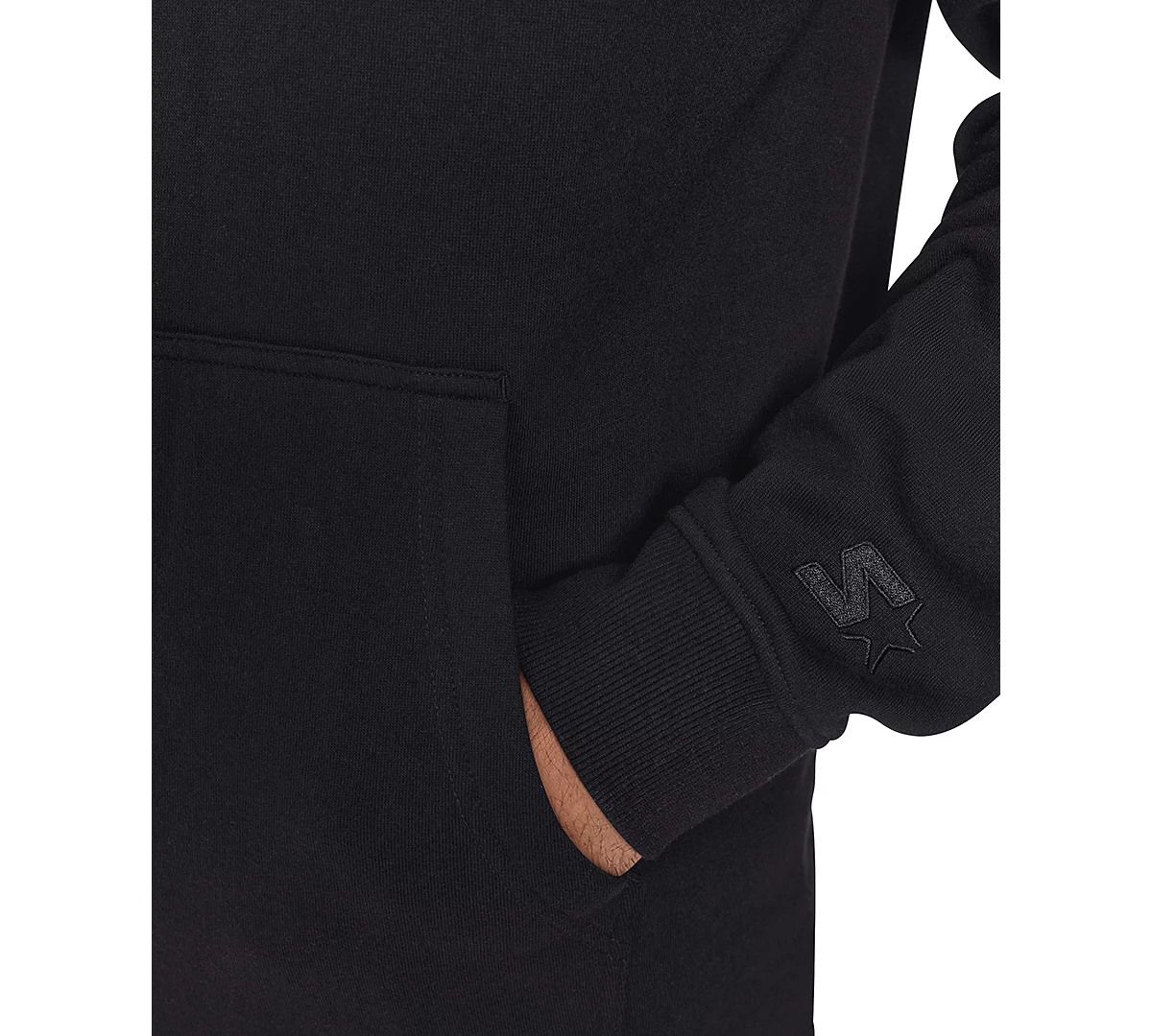 Стартовый мужской флисовый пуловер средней плотности с застежкой на четверть молнии и активным трикотажным топом 8590₽