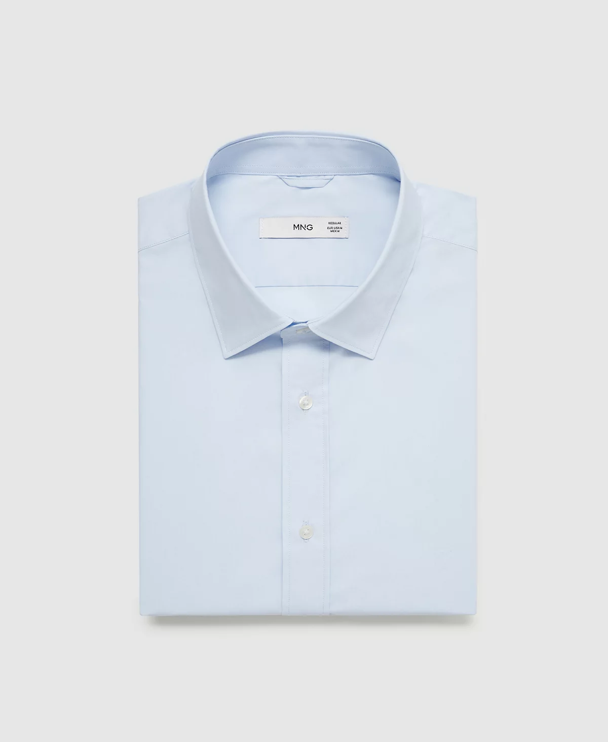 Мужская хлопчатобумажная рубашка Mango с длинными рукавами 9490₽