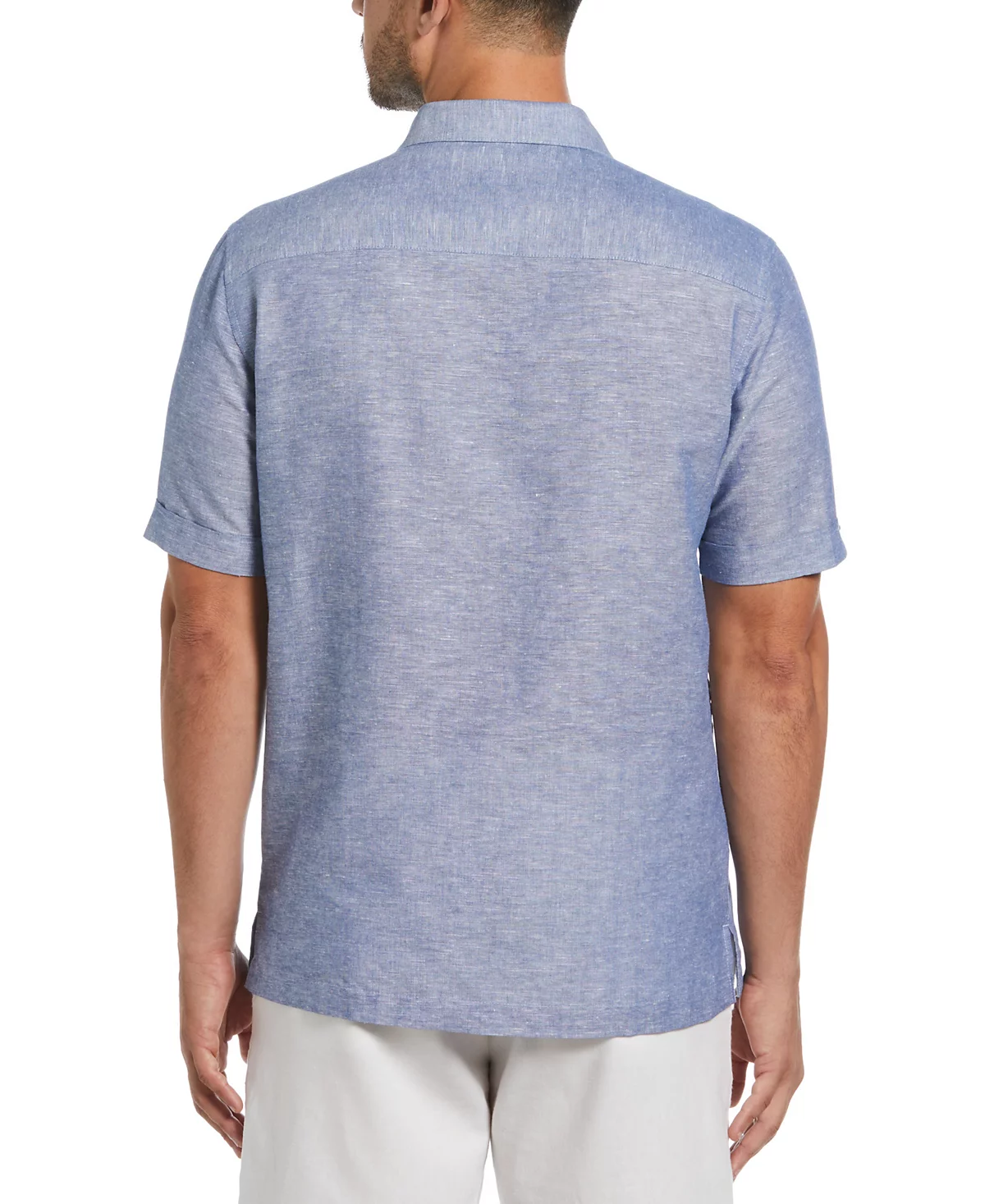 Мужская рубашка с короткими рукавами и пуговицами спереди из текстурированной ткани Cubavera 7590₽